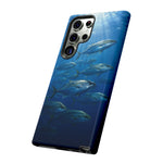 Amberjack School Phone Case, Open Water Sunlight Tough Cover