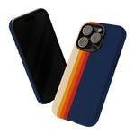 Retro Rainbow Stripe Phone Case | Tough Phone Case