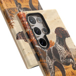 German Shorthaired Pointer Pointing Art Tough Phone Case