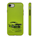 Green Cuda Muscle Car phone case for Gear Heads