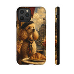 Poodle in Beret Phone Case | Vintage Paris Café Illustration