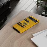 Yellow Supra Phone Case, MK4 90s JDM Legend Tough Protective Cover for Men
