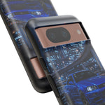 Skyline GT-R R34 Bayside Blue Tokyo Night Art Tough Phone Case