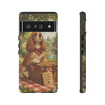 Cocker Spaniel Picnic Scene phone case | vintage dog art