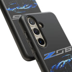 Blue C7 Z06 Sports Car Tough Phone Case Track Style Cover Gift