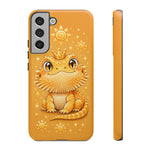 Bearded Dragon Kawaii Crown Art Tough Phone Case