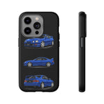 Tough Phone Case - Blue Celica GT-Four JDM Rally Car Multi View Art