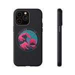 Great Dream Wave Circular Badge Vaporwave Phone Case – Japanese Aesthetic