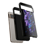 Holographic Wolf Phone Case, Fractured Prism Iridescent Cover