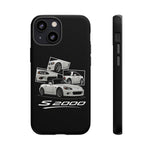 White S2000 Roadster Collage JDM Tough Phone Case Cover Gift