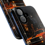 Challenger RT Phone Case, Rainy City Night Muscle Car Tough Cover