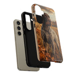 German Wirehaired Pointer Autumn Art Tough Phone Case
