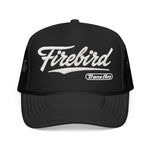 Firebird Trans Am Foam Trucker Hat – Classic Script Snapback Mesh Cap Retro Style