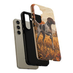 German Shorthaired Pointer Pointing Art Tough Phone Case