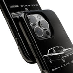 Vintage Galaxie 500 Phone Case | Classic Car Illustration, Black