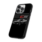Black C5 Phone Case American Sports Car Tough Cover Gift