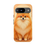 Pomeranian Tiny Fox Fluffy Art Tough Phone Case