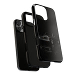Black Classic C10 Truck Phone Case | Vintage Pickup Reflection, Minimal Auto Design