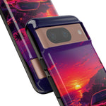FD RX-7 Retro Sunset Sports Car Tough Case | Neon Vaporwave Beach Drive