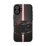 Camaro ZL1 Phone Case, Black Red Racing Stripe Studio Cover, Gift