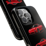 FD RX7 Phone Case Red, Three-View Vector Cover, JDM Gift