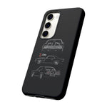 1969 Camaro Z28 Triple View Line Art Tough Phone Case Gift