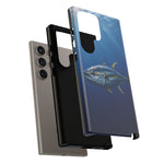 Yellowfin Tuna Phone Case, Deep Blue Water Tough Cover, Gift