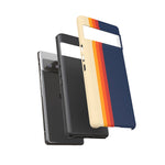 Retro Rainbow Stripe Phone Case | Tough Phone Case