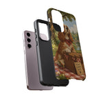 Cocker Spaniel Picnic Scene phone case | vintage dog art