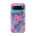 Neon Cyber Geisha phone case | Tough Case