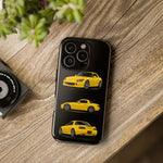 Yellow S2000 Convertible Sports Car Tough Phone Case Multi View