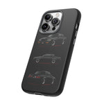 Black GNX Phone Case, Three-View Muscle Car Vector Tough Cover