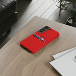 Red Classic Corvette C1 Illustration phone case | Retro Car Tough Case