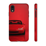 Red Miata Phone Case, NA MX5 90s JDM Roadster Tough Cover