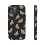 Vintage Ghost Pattern phone case | Halloween spooky stars design