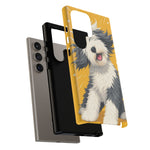Sheepdog Hair Flip Phone Case Funny Dog Lover Gift