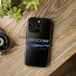 Blue C7 Z06 Sports Car Tough Phone Case Track Style Cover Gift