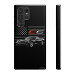 Black C6 Phone Case American Sports Car Tough Cover Gift