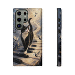Piano Cat walking on keys Tough Case | Phone cover, musical cat art