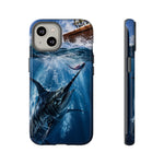 Marlin Teaser Strike Phone Case Saltwater Fishing Gift for Anglers