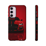 Red Mustang Art Phone Case, GT500 American Muscle Car Tough Cover