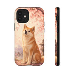 Akita Cherry Blossom Phone Case Sakura Dog Lover Gift