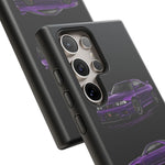 Purple R33 Skyline GTR JDM Sports Car Phone Case Tough Multi View