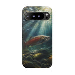 Salmon River Fishing Phone Case, Sunlit Current Cover