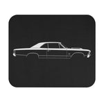 Classic Muscle Car 1967 Chevelle Mouse Pad | Silhouette, Black Desk Mat