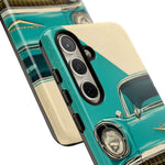 1957 Bel Air Turquoise Retro Tough Phone Case Classic Car Art Cover