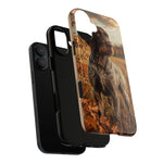 German Wirehaired Pointer Autumn Art Tough Phone Case