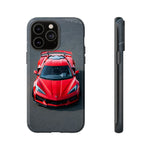 Red C8 Z06 Track Wing Tough Phone Case Cover Gift Art
