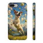 Happy Jack Russell Jumping with Tennis Balls Phone Case | Dog Lover