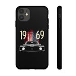 1969 Camaro SS American Flag Tough Phone Case Cover Gift Art